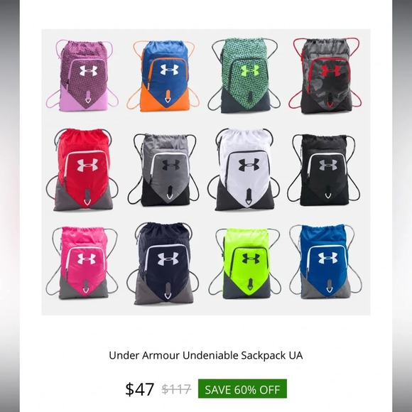 Under Armour Undeniable Sackpack UA - Picture 5 of 5